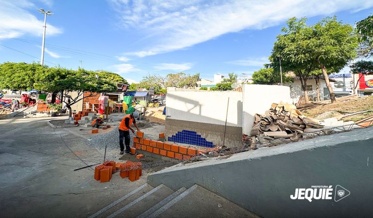 Prefeitura de Jequié segue com requalificação da Praça Rui Barbosa